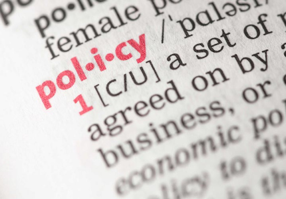 An open dictionary with a focus on the word policy.
